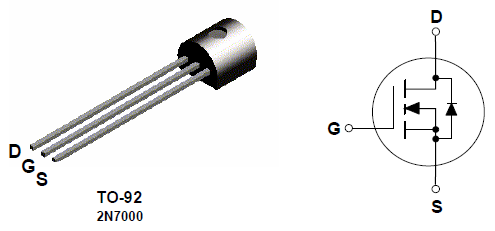 2N7000 pinout