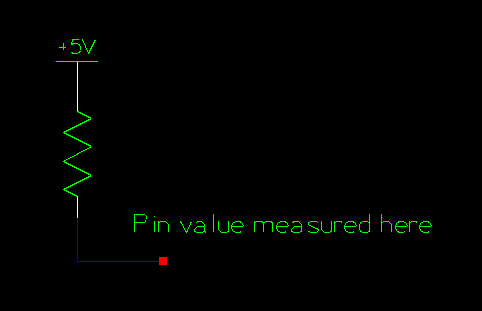 Schematic of pull up resistor