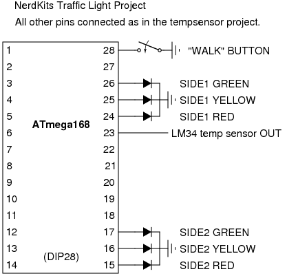 traffic light partial schematic