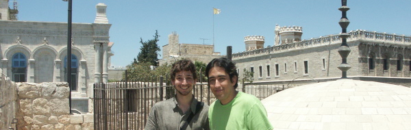 NerdKits team in Jerusalem, atop the walls of the Old City