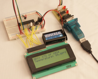 As your first NerdKits electronics project, you will build this temperature monitor!