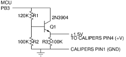 We use this simple circuit to produce a 1.5 volt output voltage that remains fairly constant over a wide range of current draw.