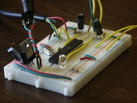 Our breadboard.