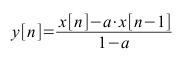 Predictive Filter Equation