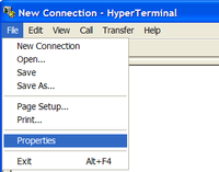 HyperTerminal Properties