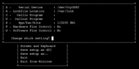 Minicom configuration on Linux